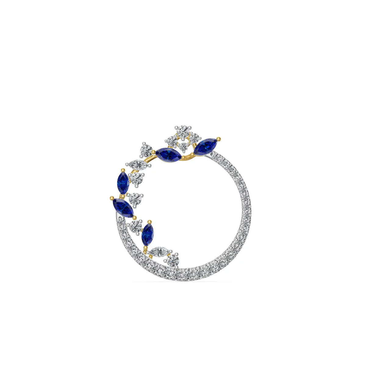 Lunara Curve Lab Grown Diamond Pendant