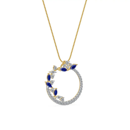 Lunara Curve Lab Grown Diamond Pendant