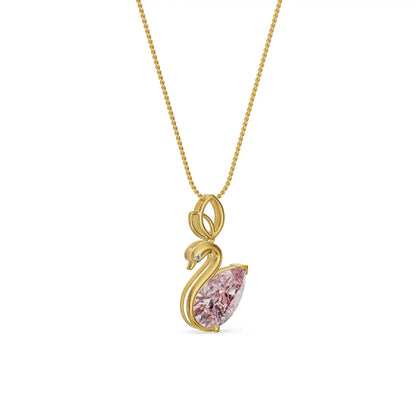 Swan’s Whisper Lab Grown Diamond Pendant