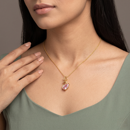 Swan’s Whisper Lab Grown Diamond Pendant