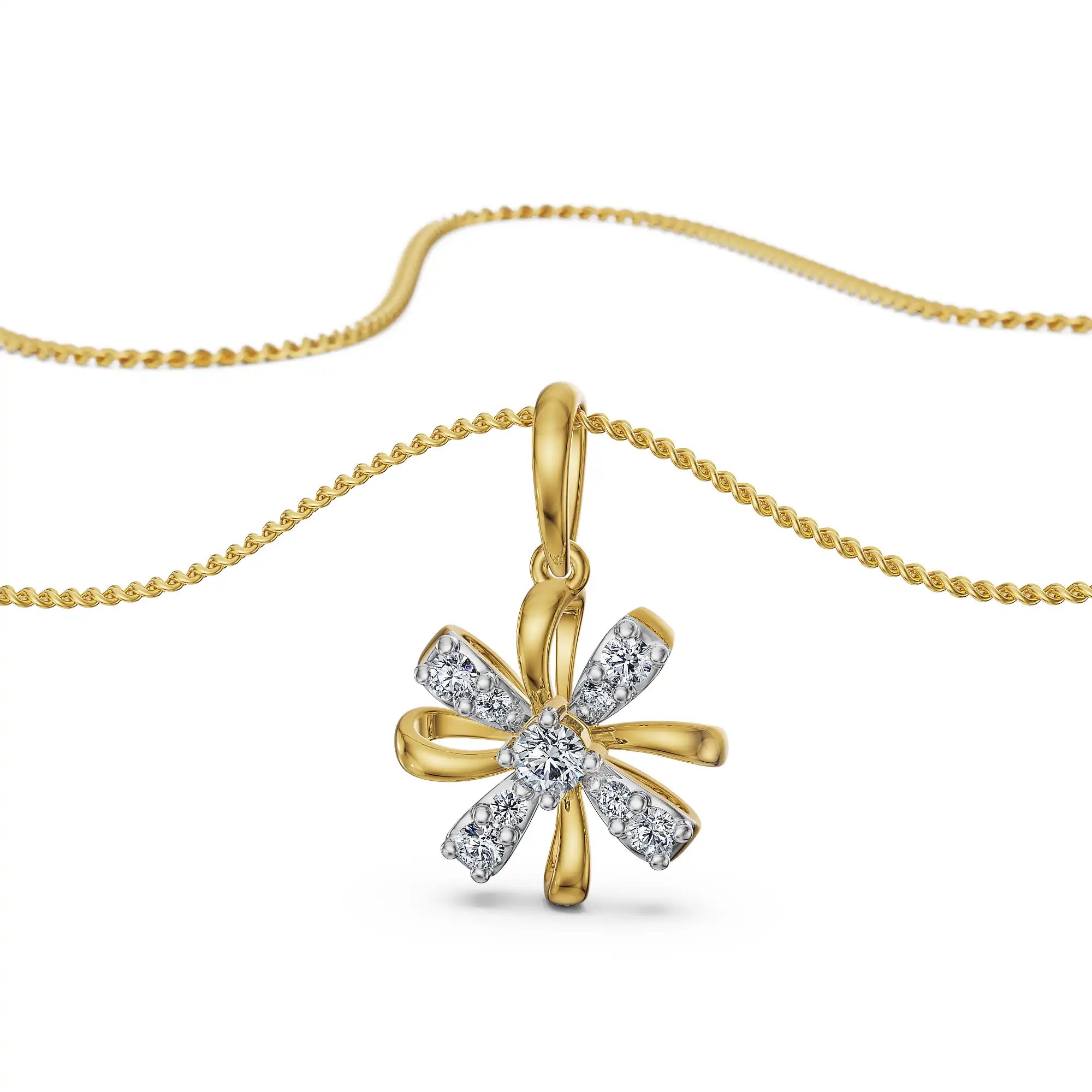 Blossom Radiance Lab Grown Diamond Pendant
