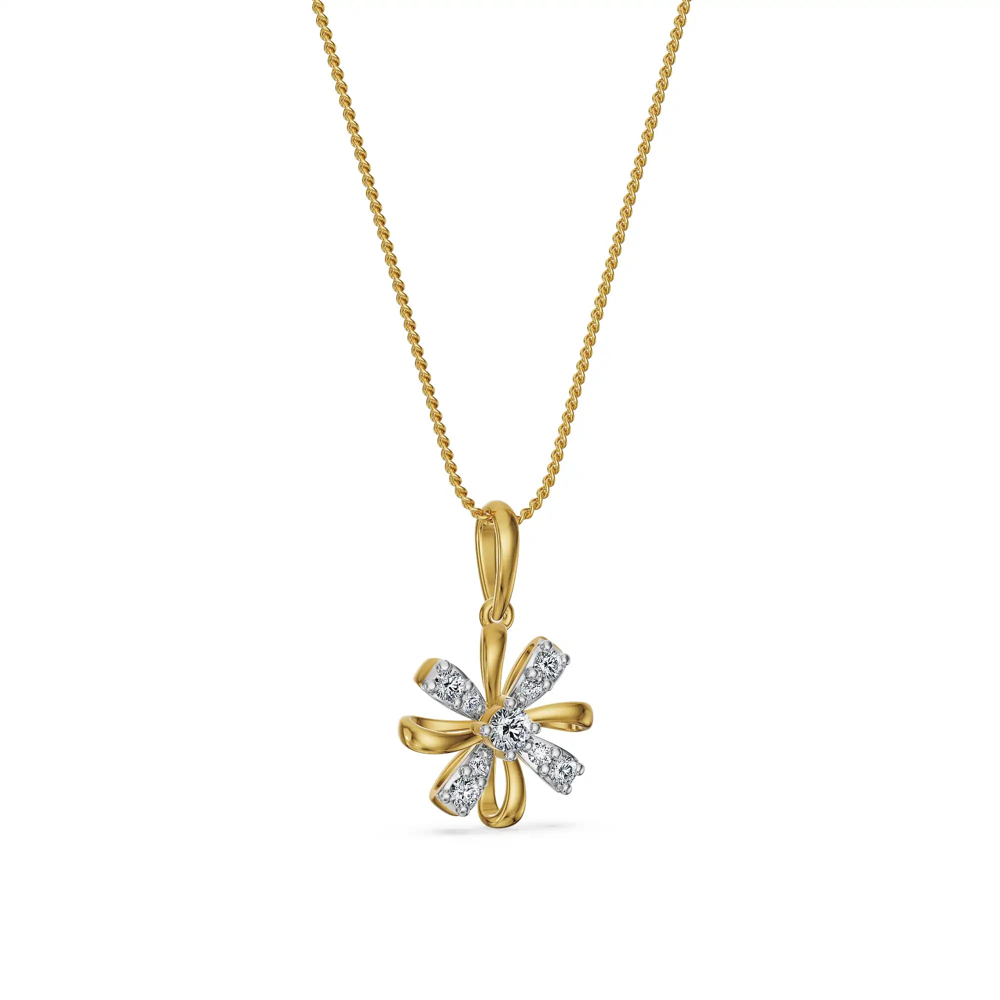 Blossom Radiance Lab Grown Diamond Pendant