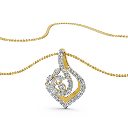 Aura Bloom Lab Grown Diamond Pendant
