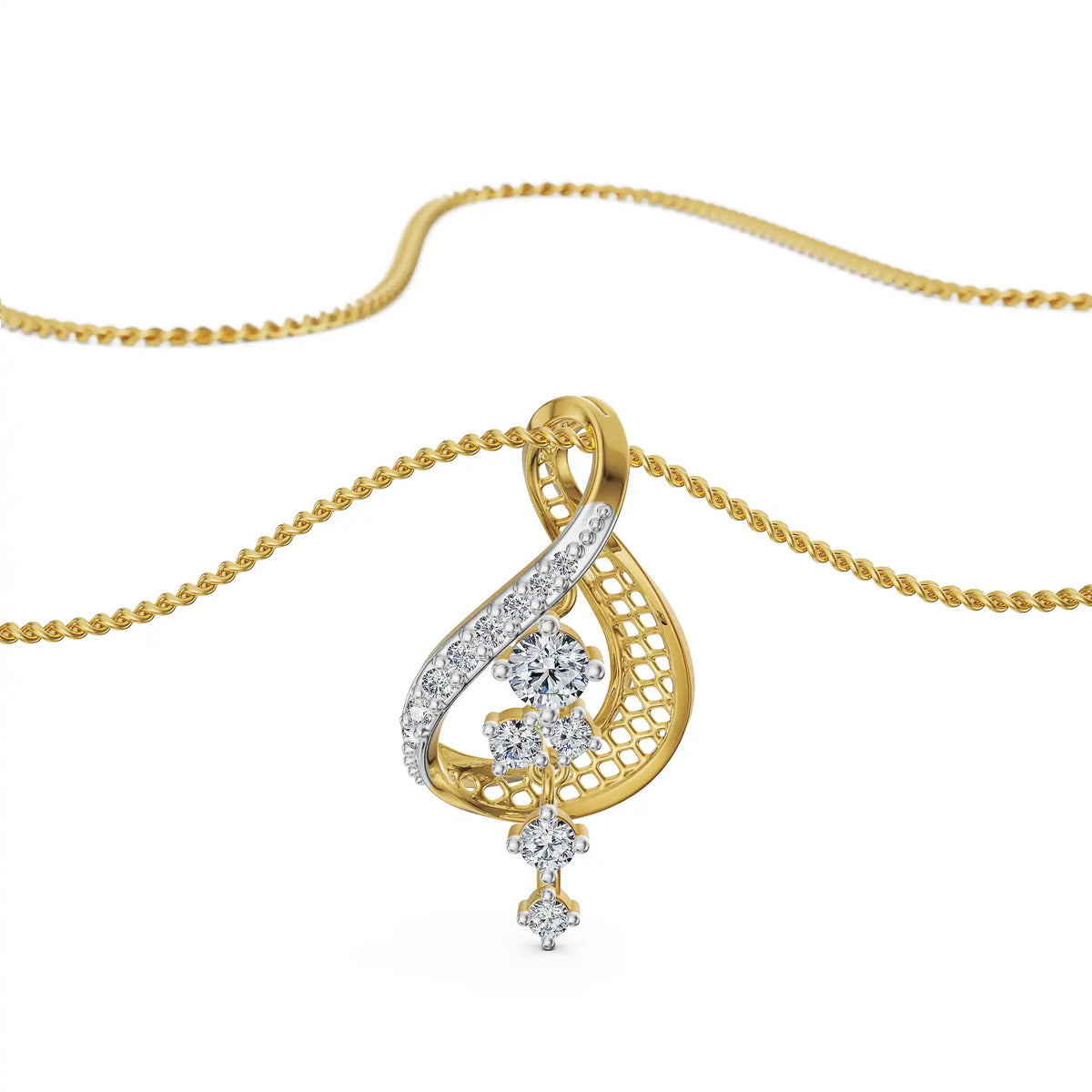 Ethereal Drop Lab Grown Diamond Pendant