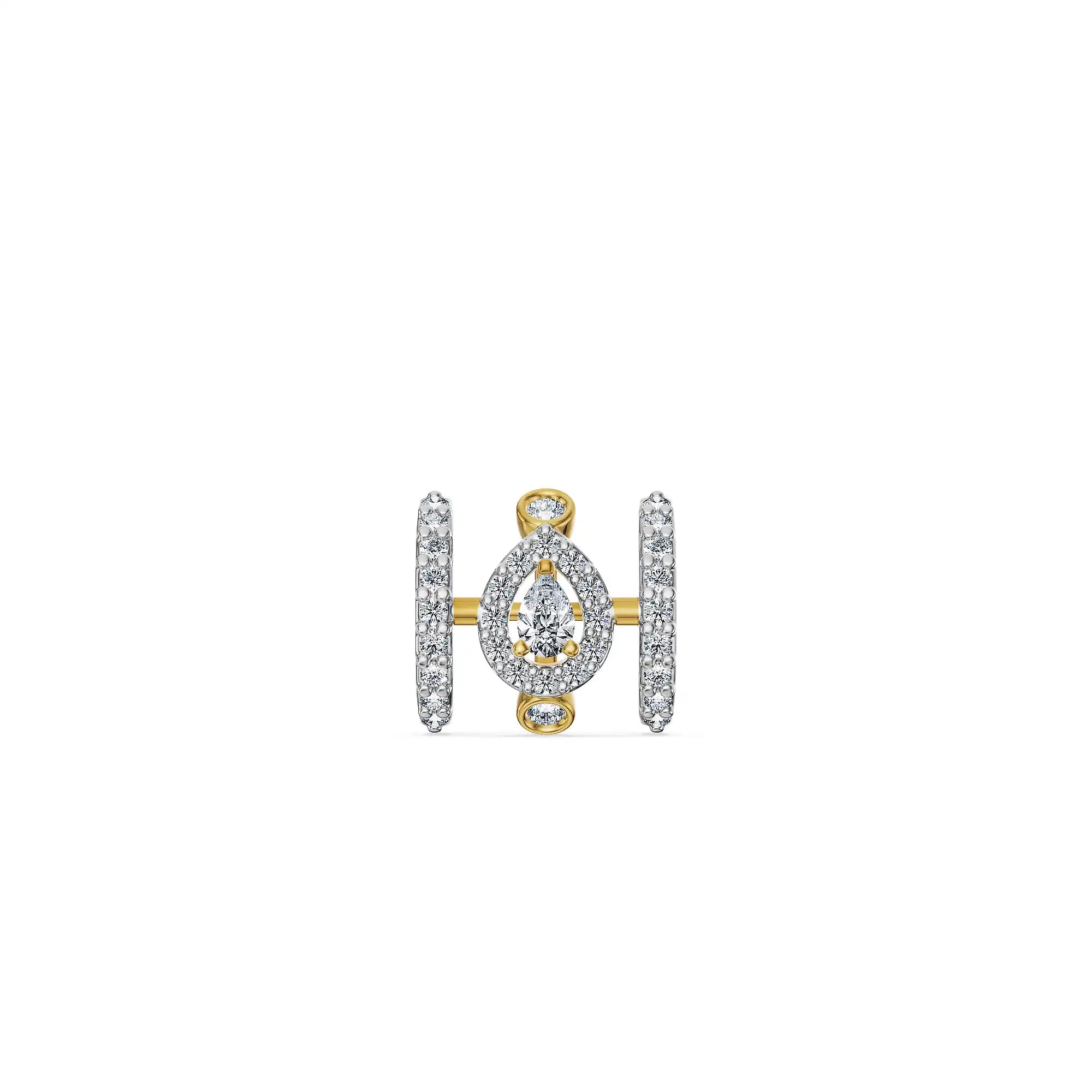 Halo Axis Lab Grown Diamond Pendant