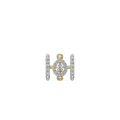 Halo Axis Lab Grown Diamond Pendant