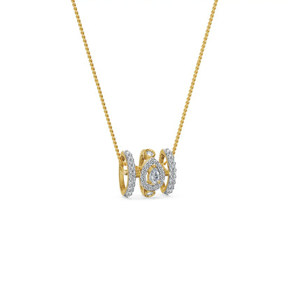 Halo Axis Lab Grown Diamond Pendant