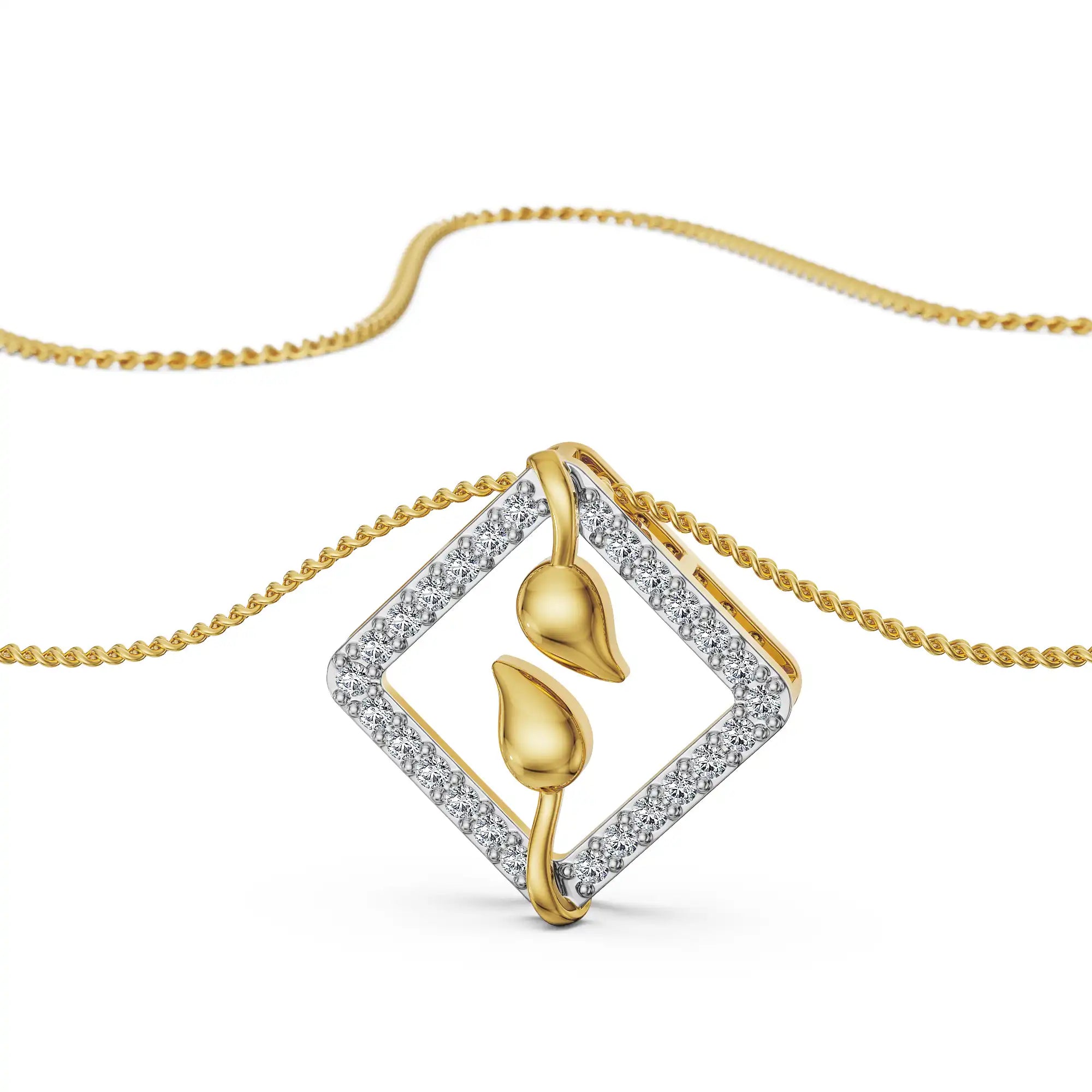 Verdant Grace Lab Grown Diamond Pendant