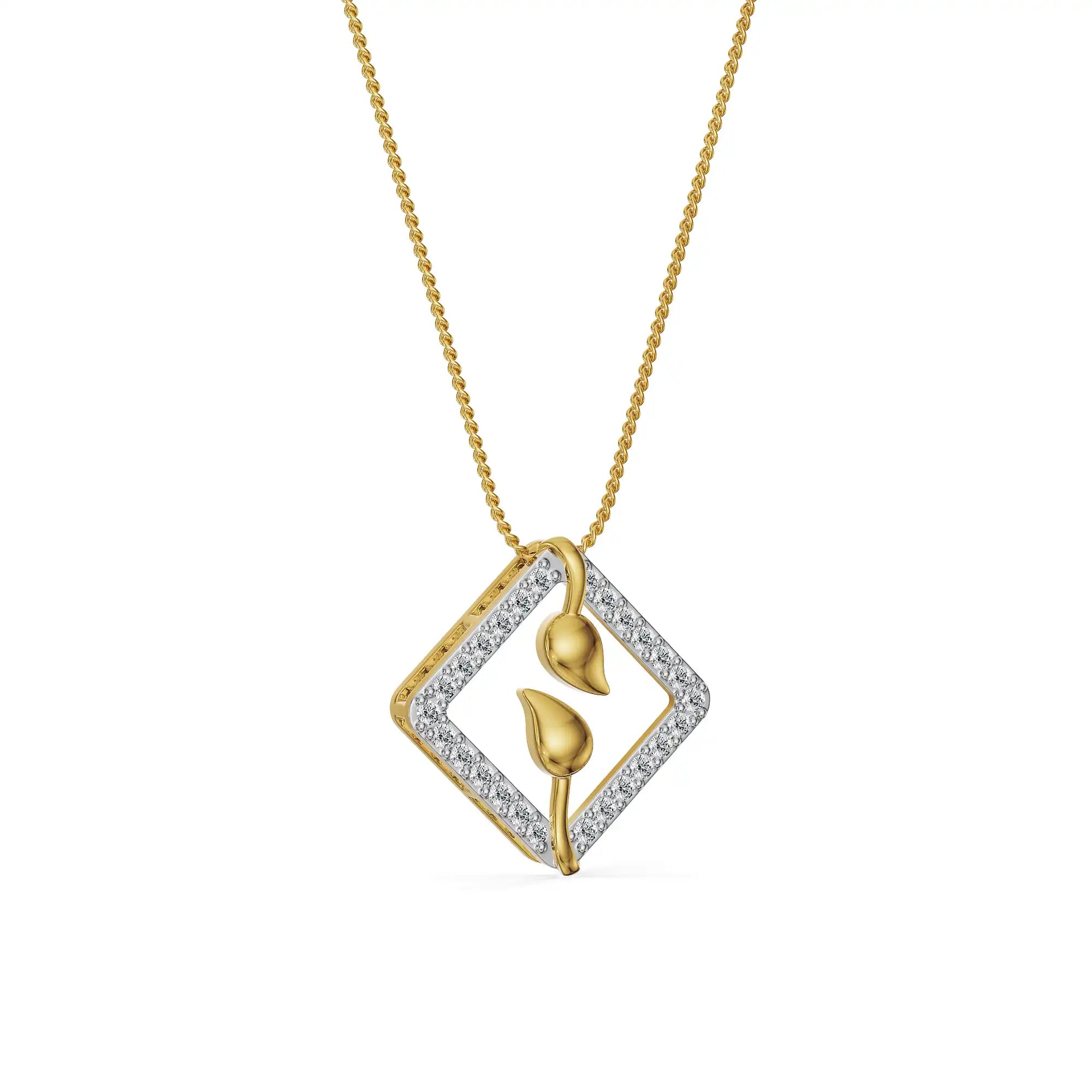 Verdant Grace Lab Grown Diamond Pendant