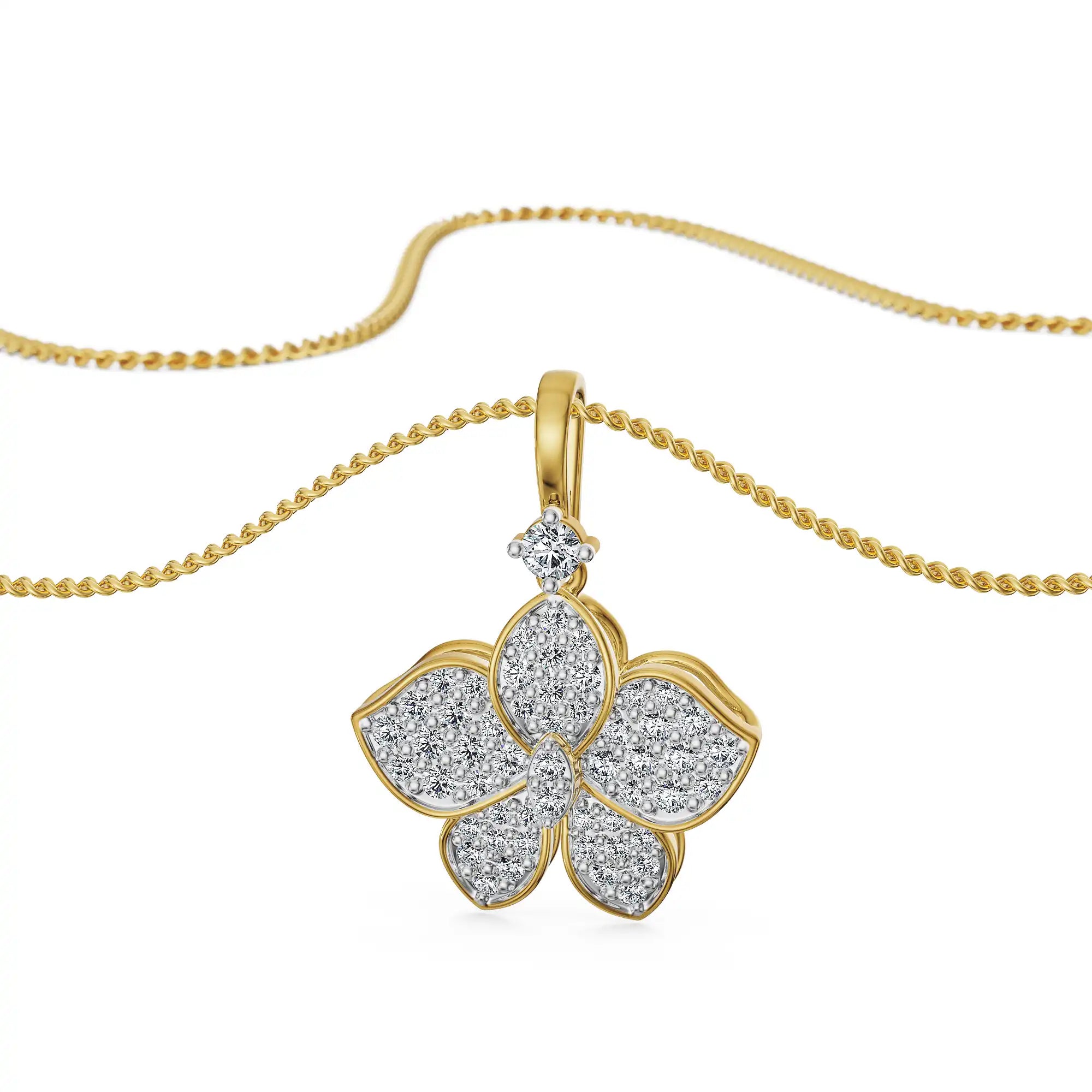 Petal Grace Lab Grown Diamond Pendant