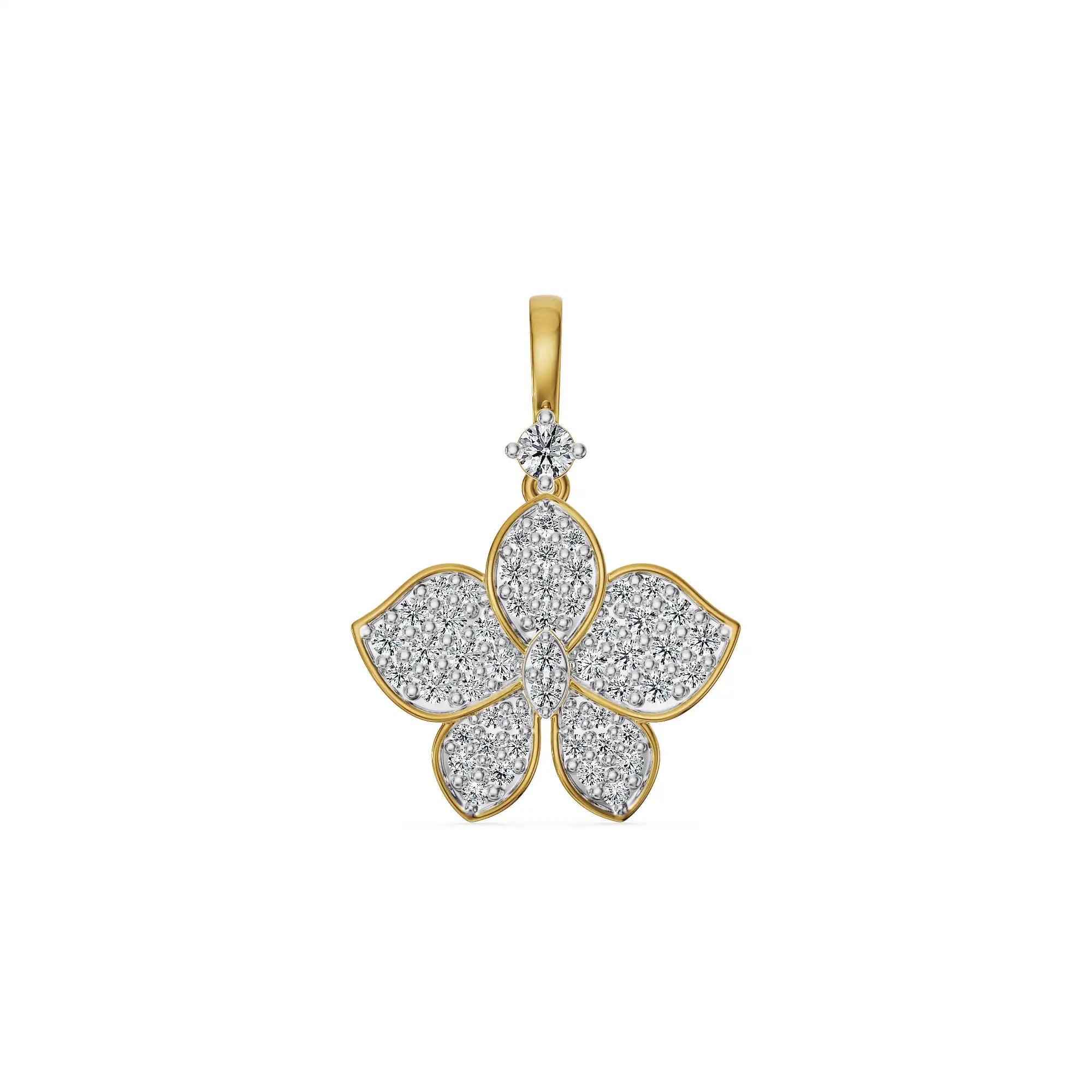 Petal Grace Lab Grown Diamond Pendant
