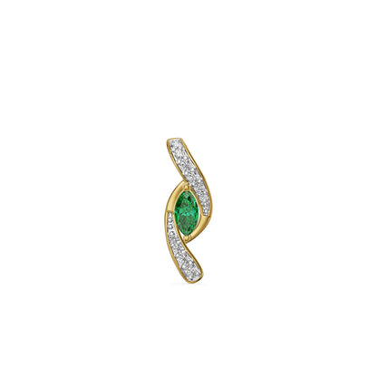 Emerald Wave Lab Grown Diamond Pendant