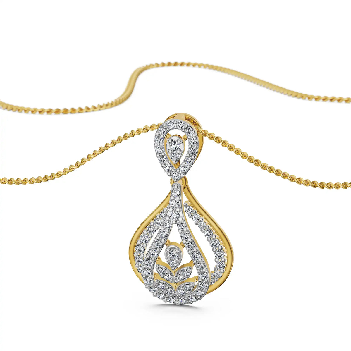 Elysia Bloom Lab Grown Diamond Pendant