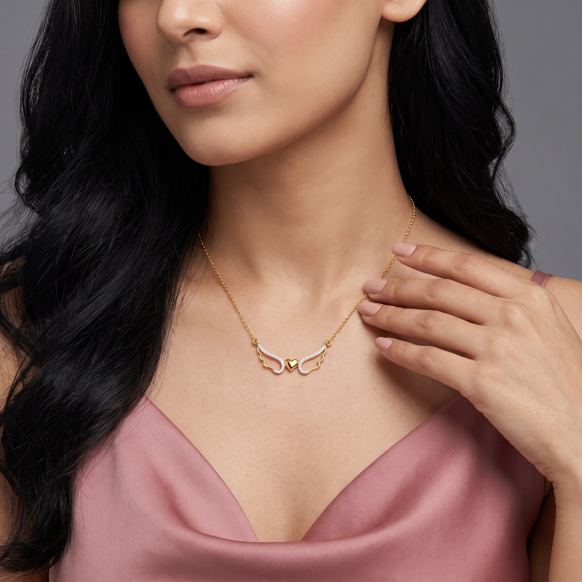 Wings of Love Lab Grown Diamond Necklace