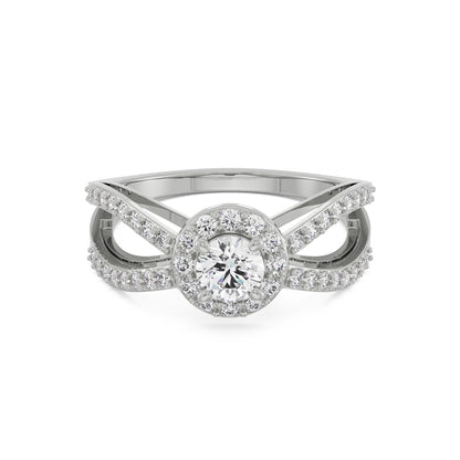 Royal Crown Diamond Ring Front View