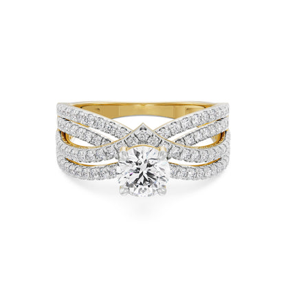 Regal Splendor Diamond Ring Front View