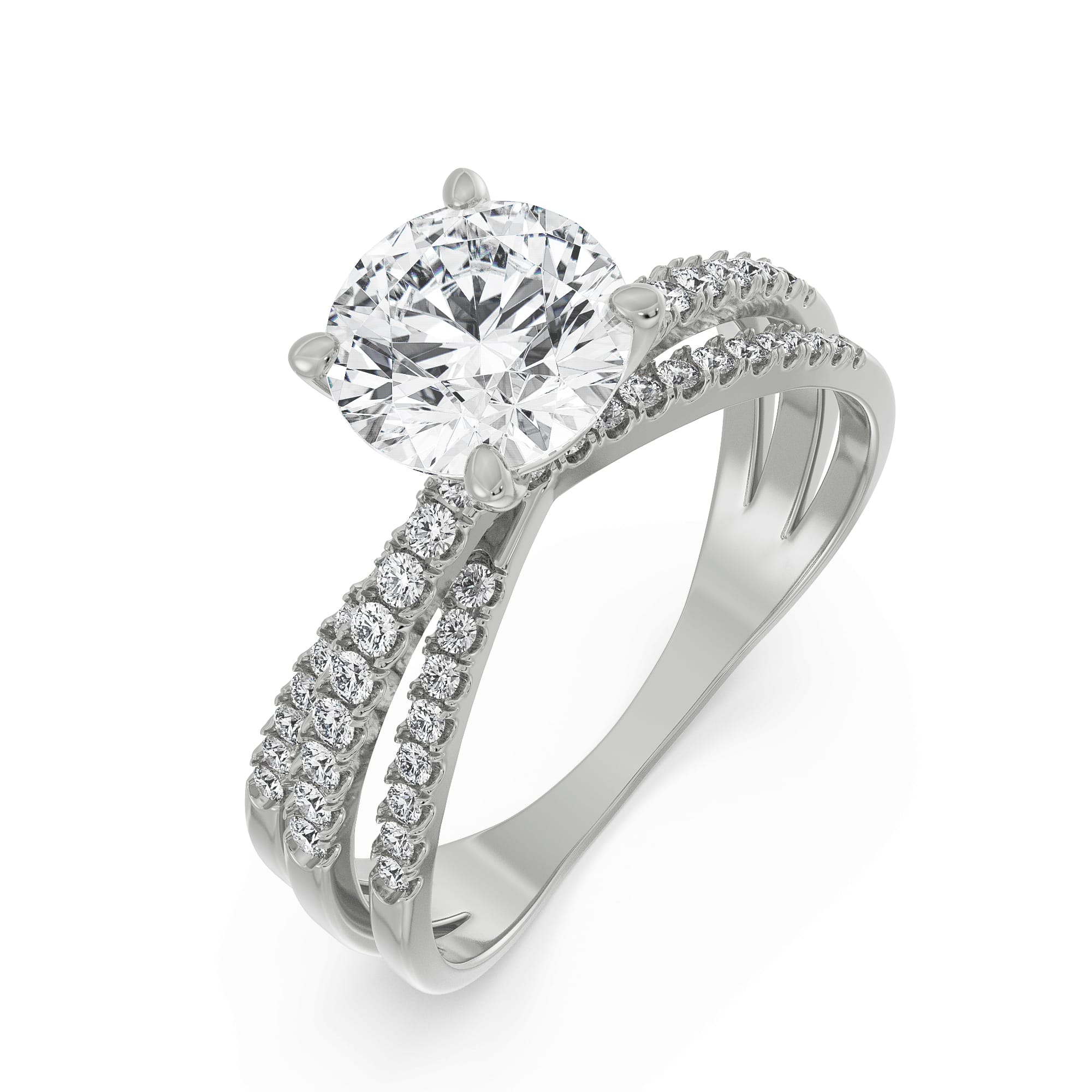 Lab-Grown Forever Sparkling Diamond Ring 9KT
