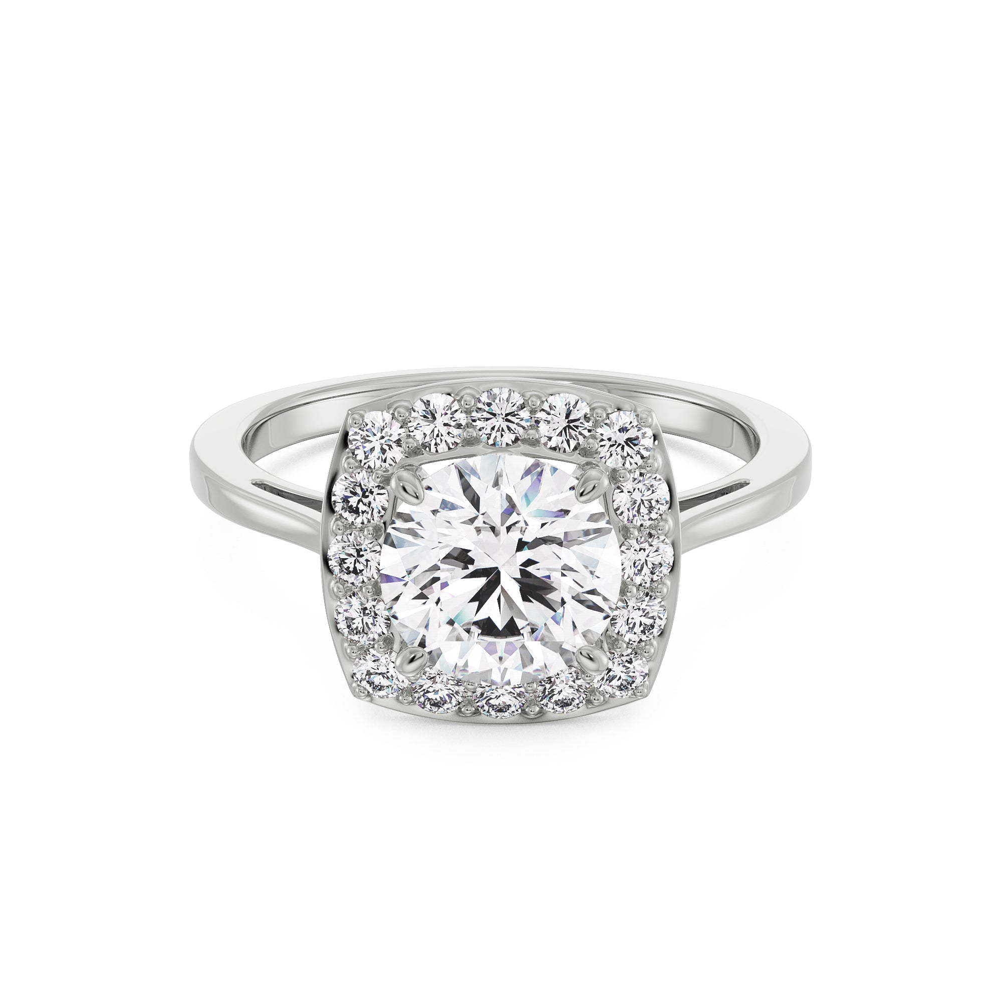 Classic Elegance Diamond Ring Front View