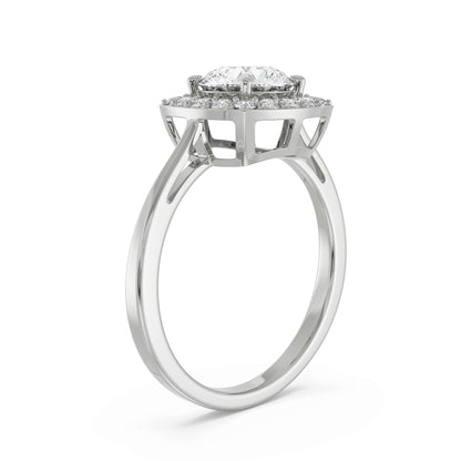 Classic Elegance Diamond Ring Back View