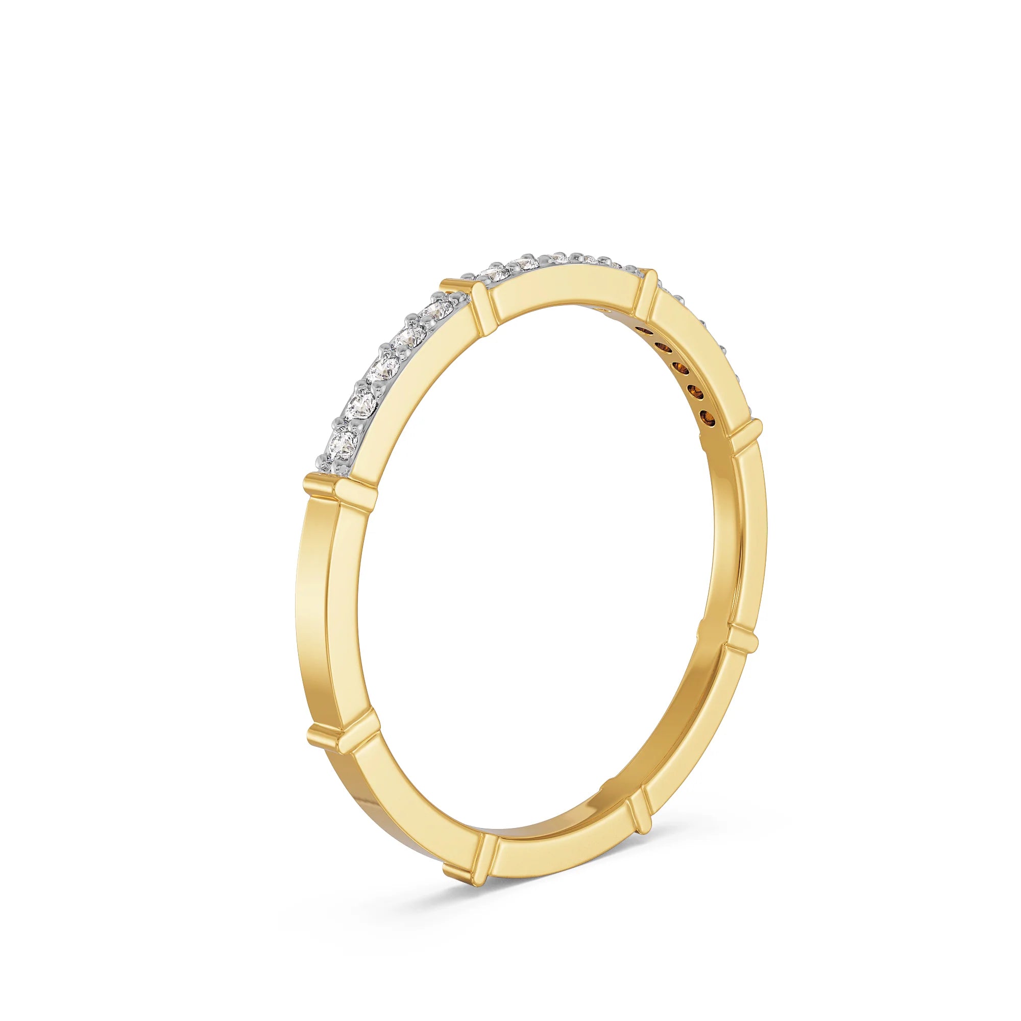 Modern Chic Lab Grown Diamond Band_in-stock