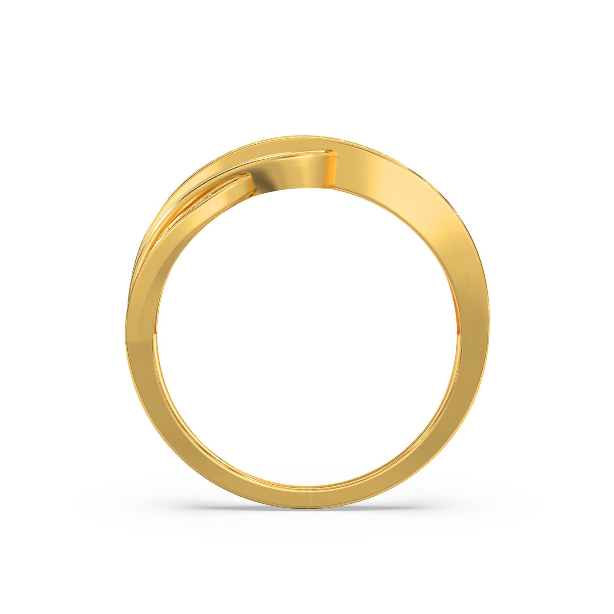 Sleek Diamond Ring Back View