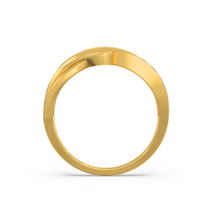 Sleek Diamond Ring Back View