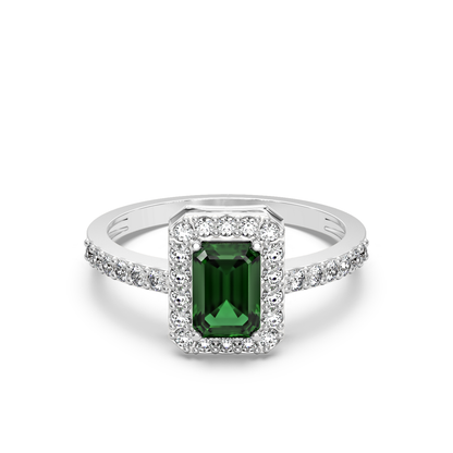 Vintage Emerald Diamond Ring_in-stock