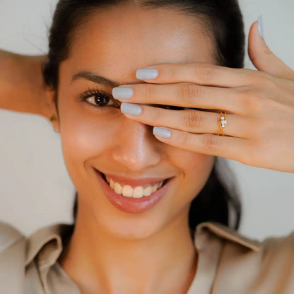 Trifecta of Diamonds Band Prospective View