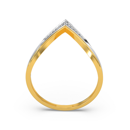 Bold V Accent Lab Grown Diamond Ring_in-stock