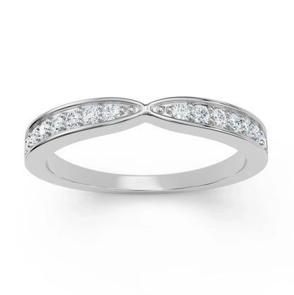 Tapered Diamond Band Prospective View