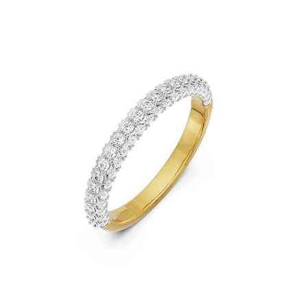 Diamond Stackable Band Top View