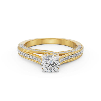 Classic Lab Grown Diamond Solitaire Band_in_stock
