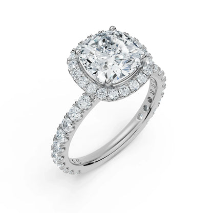 Timeless Cushion Square Lab Diamond Engagement Ring_in-stock