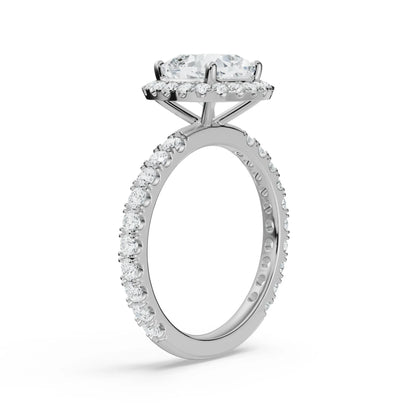 Timeless Cushion Square Lab Diamond Engagement Ring_in-stock