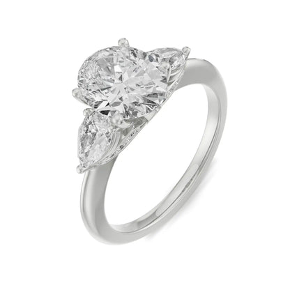 Ethereal Oval Cut Diamond Ring Top View