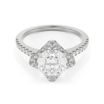Starry Vivian Diamond Ring Front View in 9KT