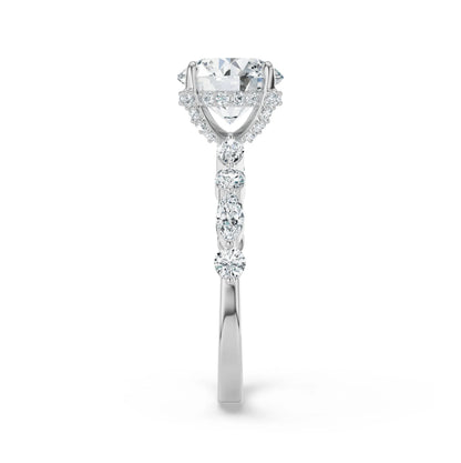 Halo Round Brilliant Lab Grown Diamond Ring_in-stock