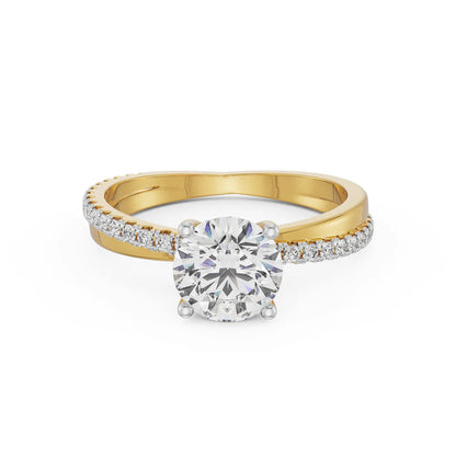 Crossover Lab Diamond Solitaire Engagement Ring_in_stock