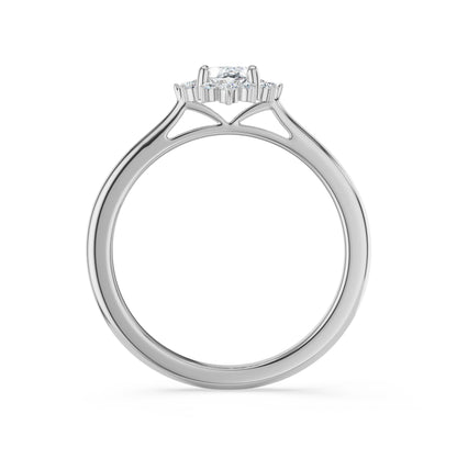 Vintage Vespa Diamond Ring Back View