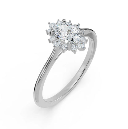 Vintage Vespa Diamond Ring Top View