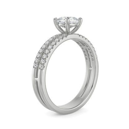 Sparkling Rachel Diamond Ring Side View