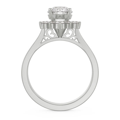 Star Halo Lab Diamond Engagement Ring_in-stock