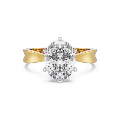 Buy Oval Solitaire Engagement Ring Online Emori