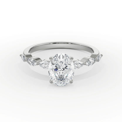 Jezz Diamond Ring Front View in 9KT