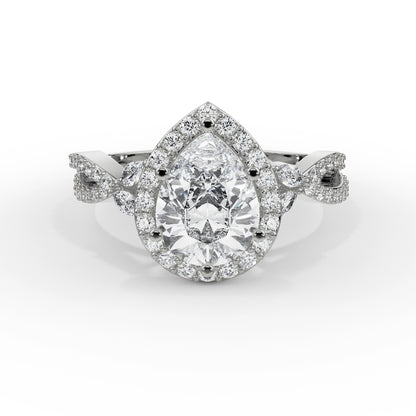 Yasmine Marquise Engagement Ring Front View