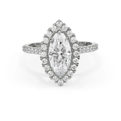 Vine Engagement Ring Front View