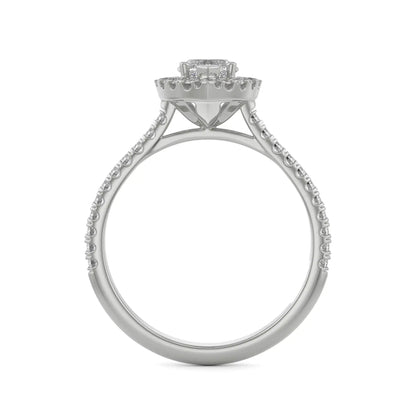 Vine Engagement Ring Back View