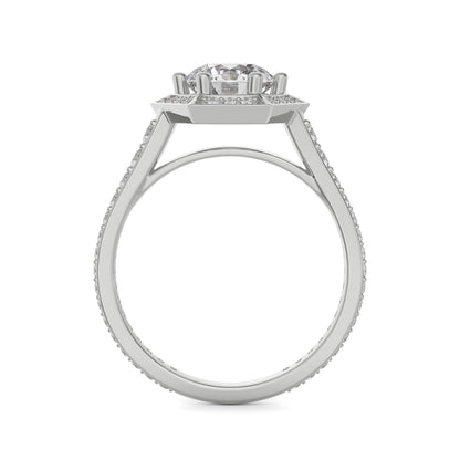 Halo Zendaya Engagement Ring Back View