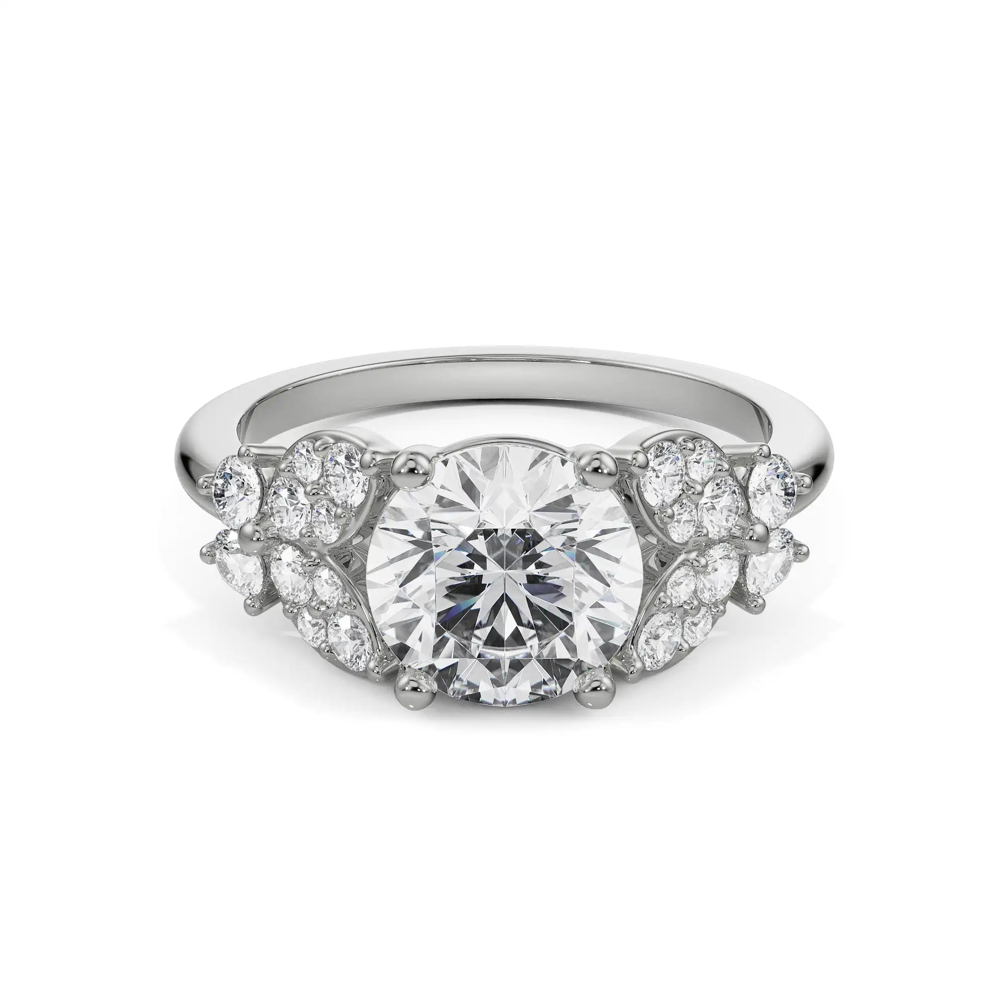 Camy Engagement Ring Front View in 9KT