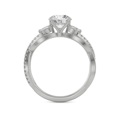 Blossom Brilliant Engagement Ring Back View